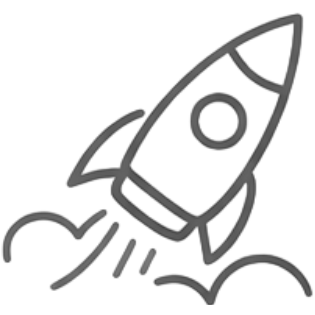 Rocket icon representing faster releases.