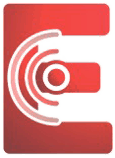 Expertise — letter E with signal motif representing domain-driven design.